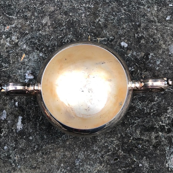 Silver Plated Sugar Creamer Set Tea Coffee Vintage - Picture 4 of 8